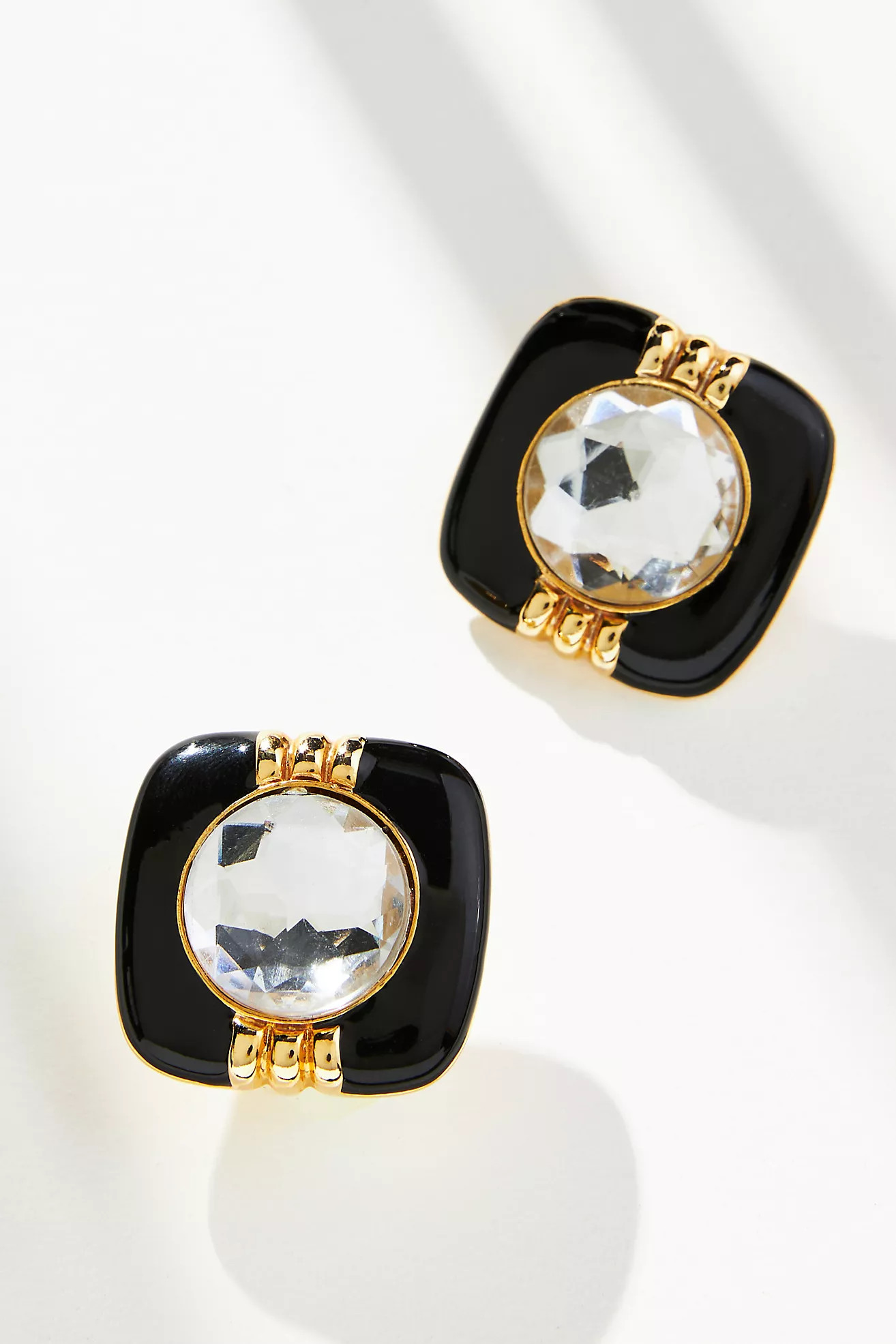 Vintage Square Crystal Post Earrings | Anthropologie (US)