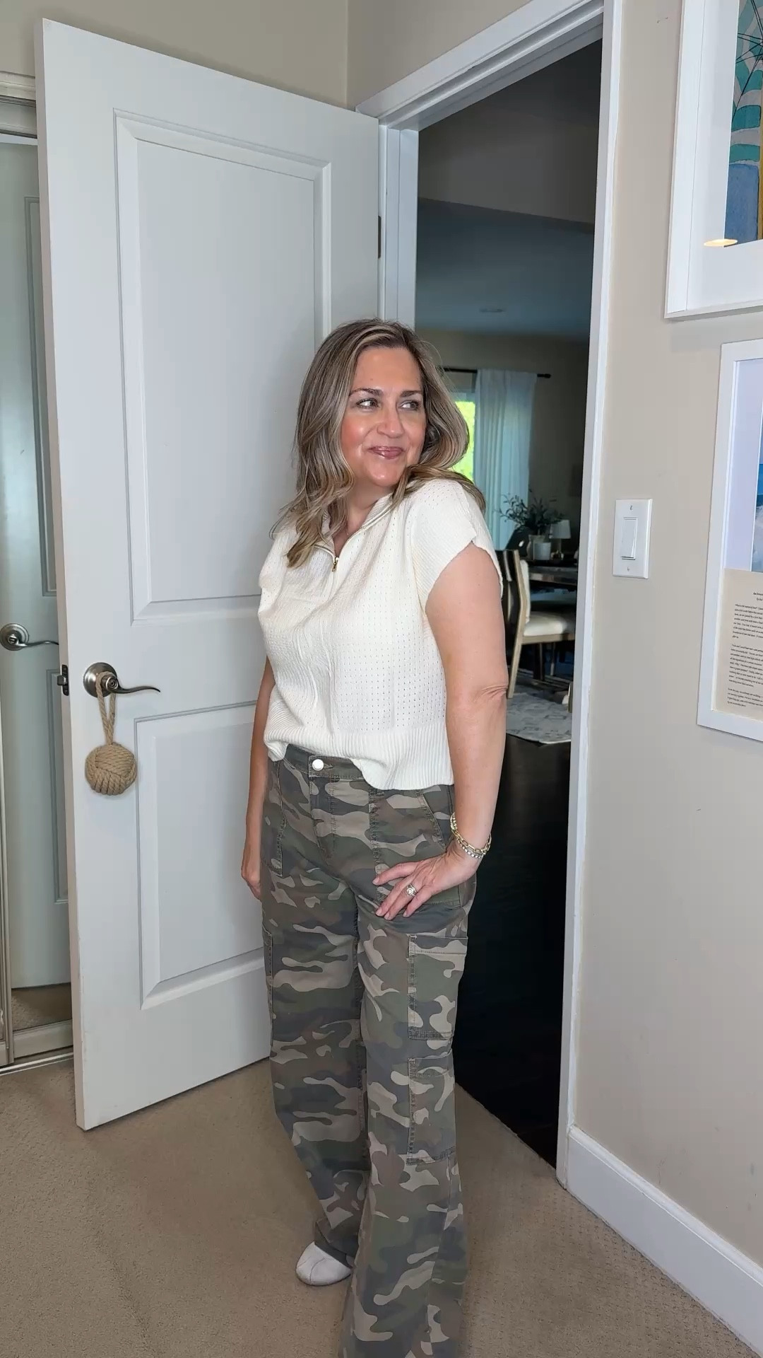 These pants are only $16.99 & can easily be styled multiple ways. Bonus, they are crazy comfortable! And come in different lengths  

#LTKootd #LTKPetite #LTKOver40