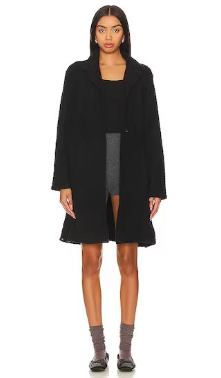 CozyChic Coat With Patch Pockets in Black | Revolve Clothing (Global)