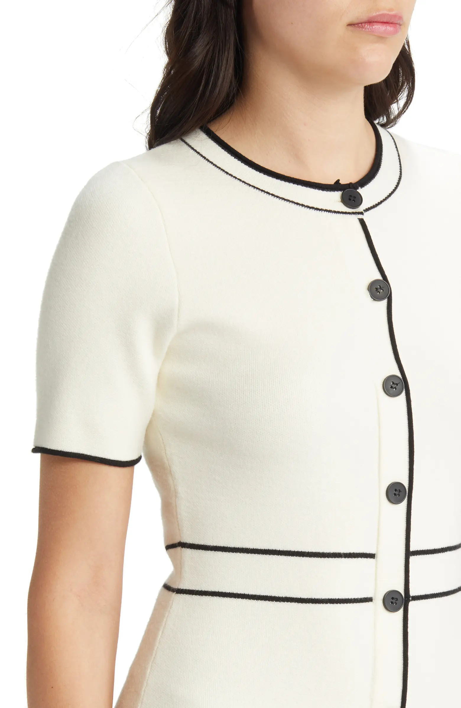 Button Front Midi Sweater Dress | Nordstrom