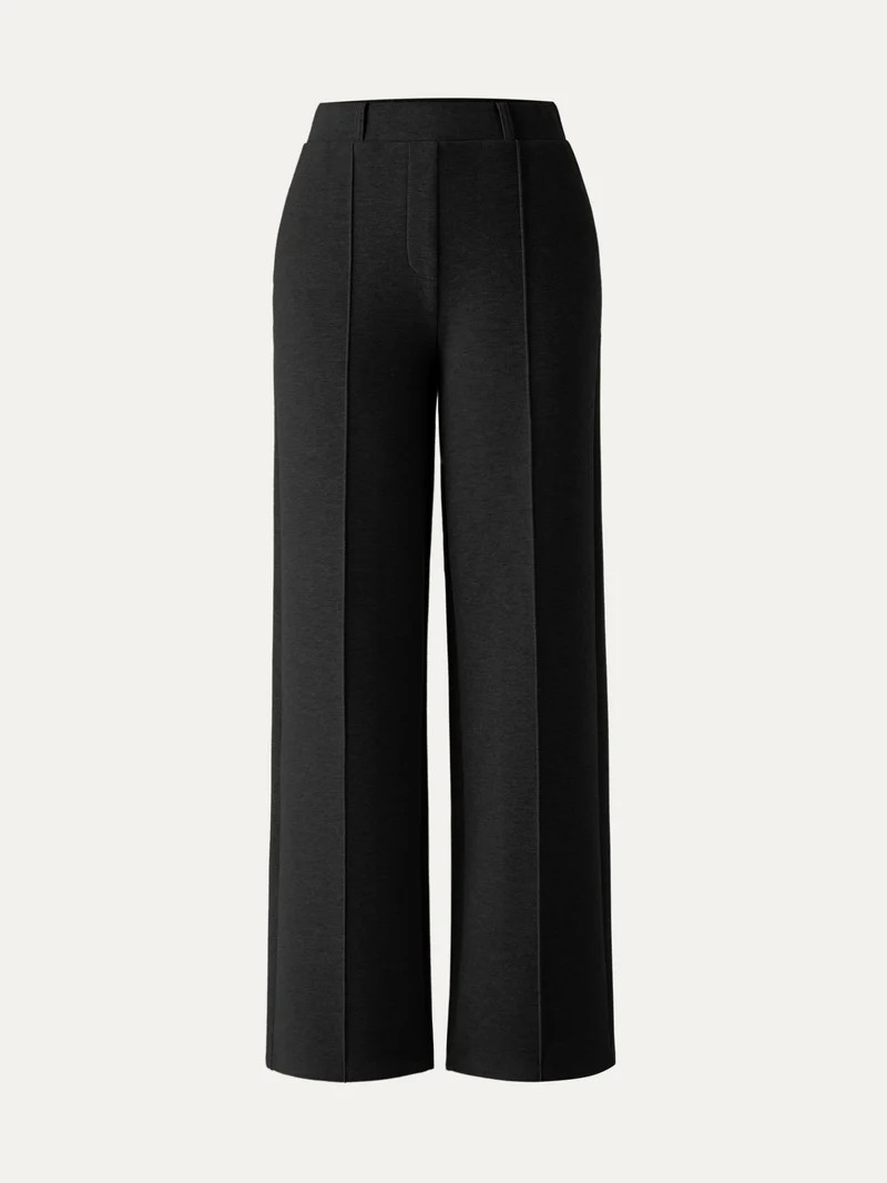 High Waisted Straight Leg Pull On Pant | OGLmove