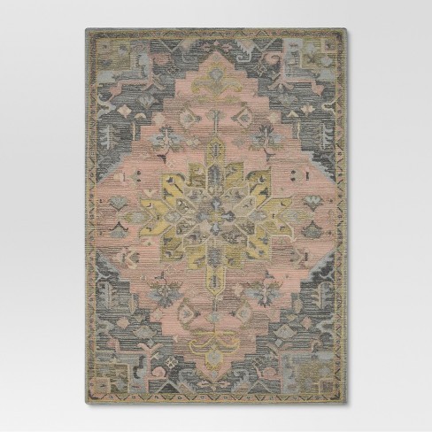 Pink and Gray Vintage Wool Rug - Threshold™ | Target