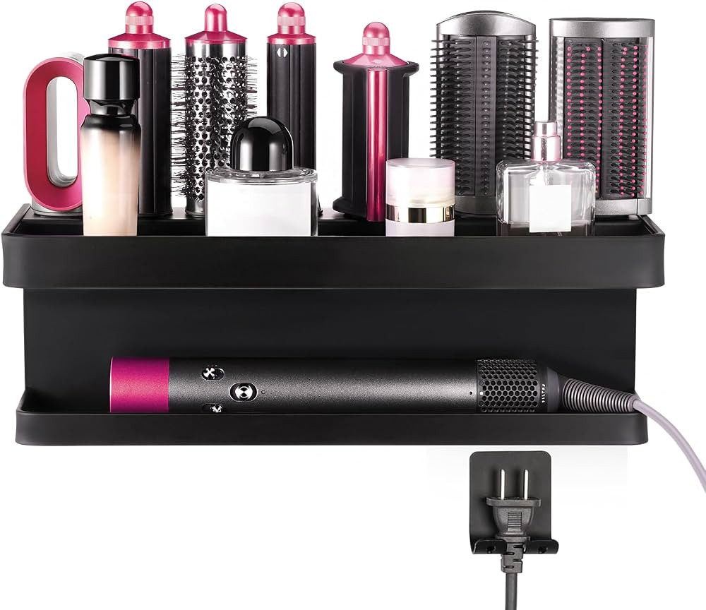 Storage Holder, Wall Mount Holder Compatible with Dyson Airwrap Styler Accessories Curling Iron A... | Amazon (US)
