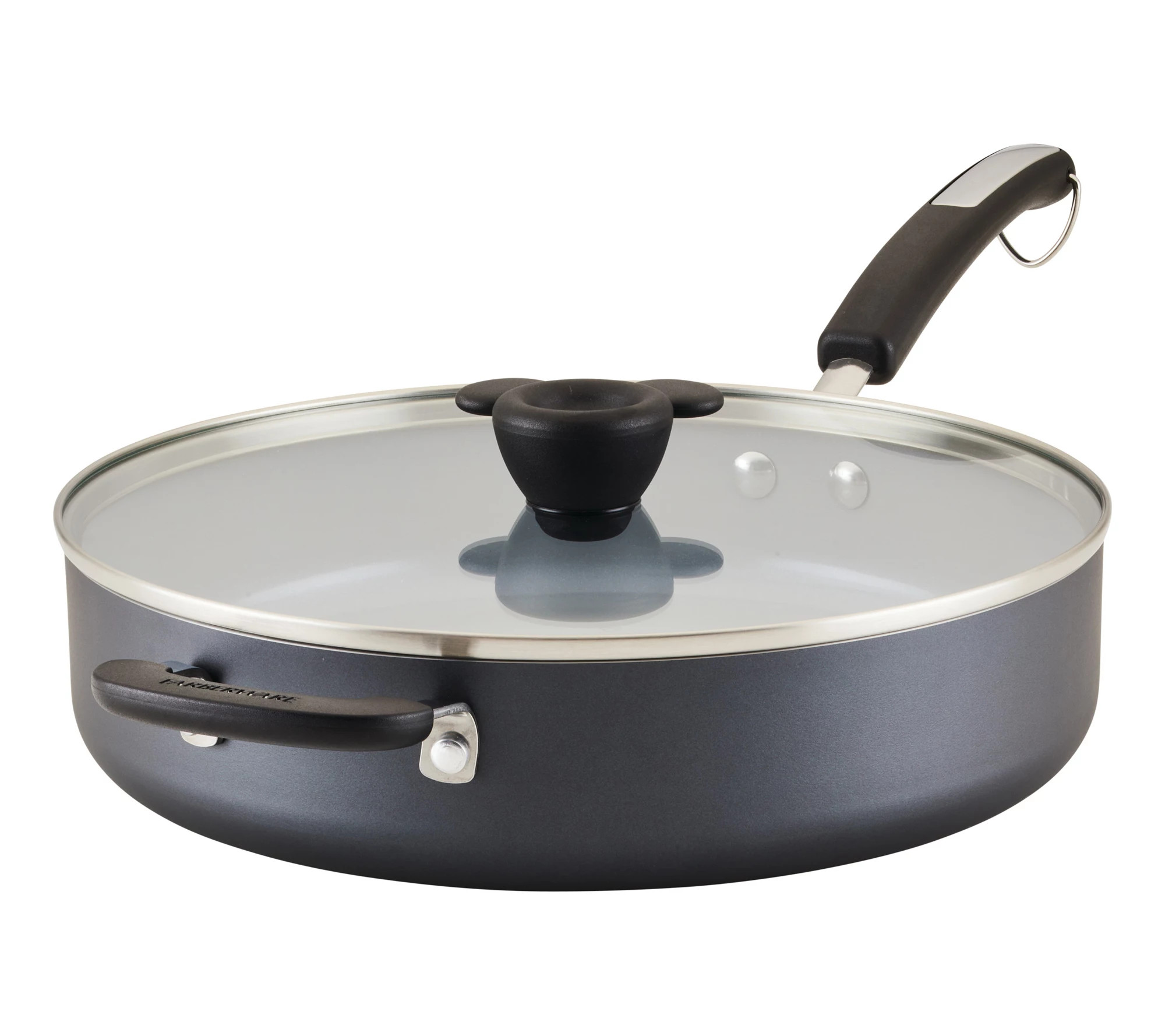 Farberware 4.5qt Disney Monochrome Ceramic Saute Pan w/ Lid - QVC.com | QVC
