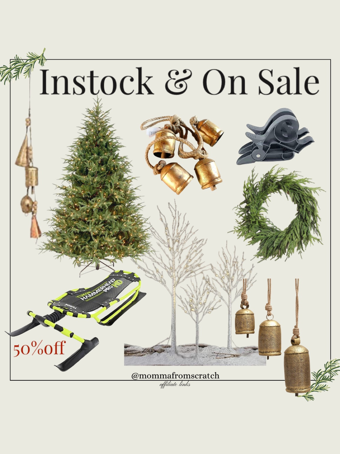 Instock Christmas decor and on sale, holiday decor, Christmas tree, Christmas bells, Black Friday deals, 

#LTKhome #LTKCyberweek #LTKHoliday