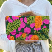 Tropical Beaded Clutch Purse Floral Bag Summer Vacation | Etsy (US)