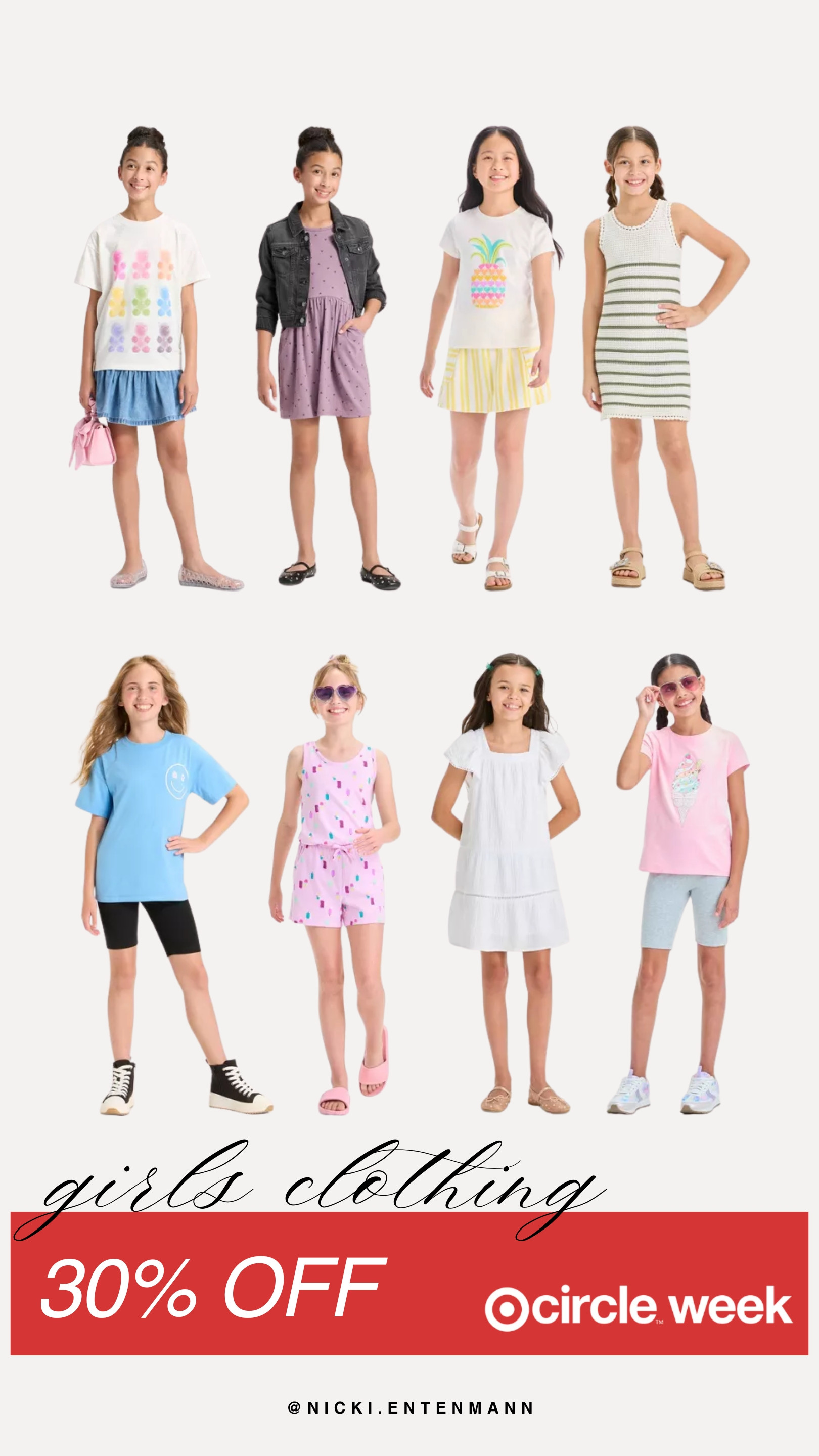 Mini style stars, assemble. Target Circle Week is dropping 30 percent off on girls' clothing that’s equal parts twirl-worthy, playground-proof, and outfit-pick approved. 🛍️👧🎀  
Target Circle Week, girls clothing sale, 30% off fashion, kids wardrobe finds, trendy girls outfits, children’s fashion picks, back to school looks, stylish kidswear, LTK family finds, Target deal alert
 

 #LTKSaleAlert #LTKStyleTip #LTKKids