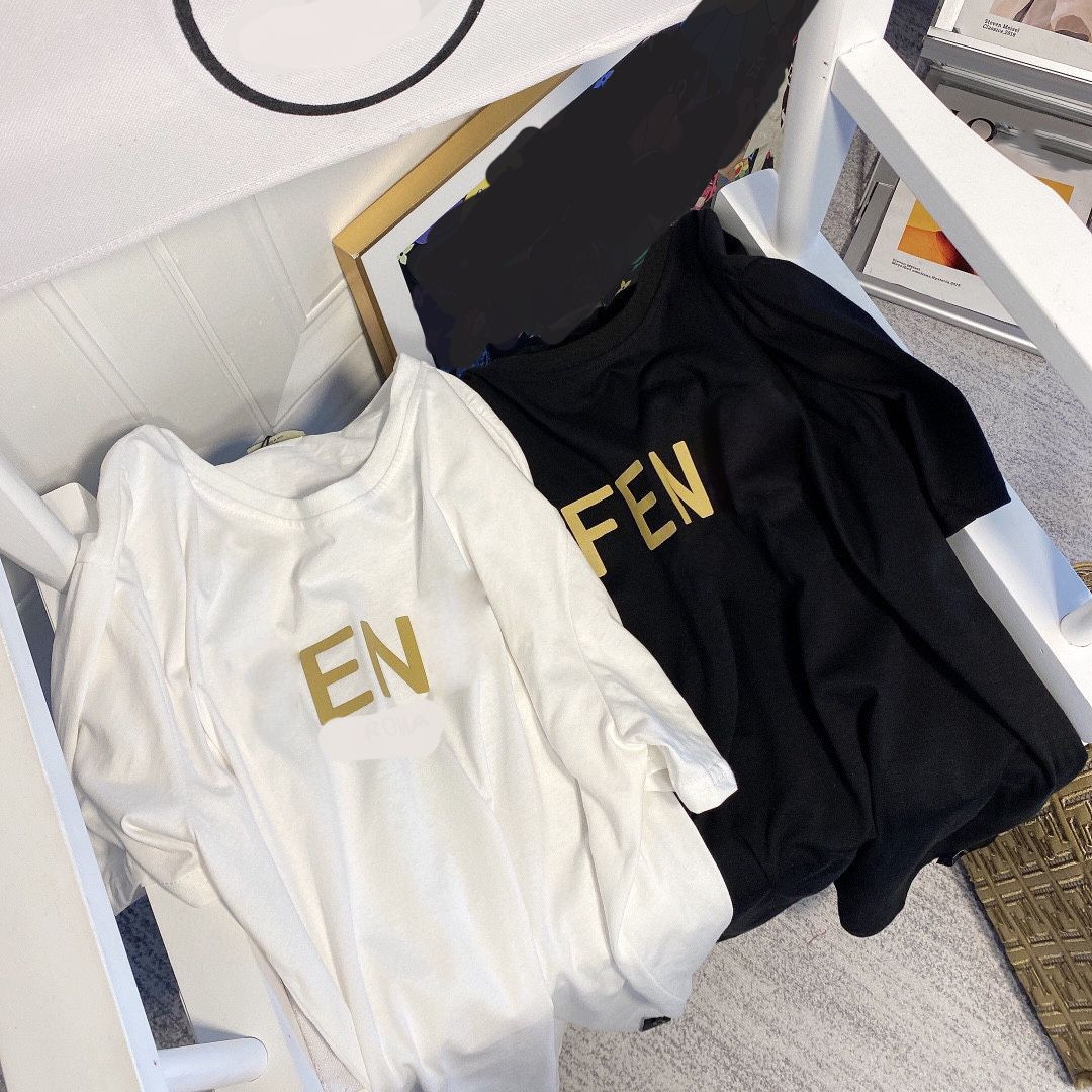 Designer Women T Shirt 2021SS Double F Short Sleeve Summer Tops Black Color From Loveubaby, $14.7... | DHGate