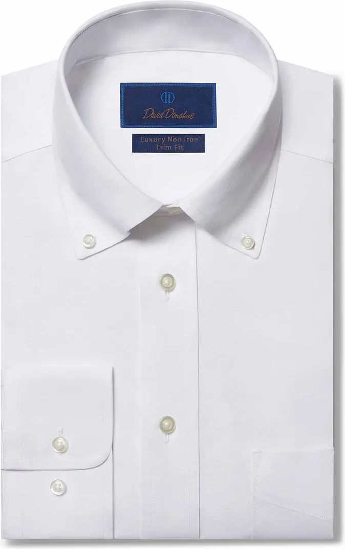 Trim Fit Pinpoint Oxford Non-Iron Dress Shirt | Nordstrom