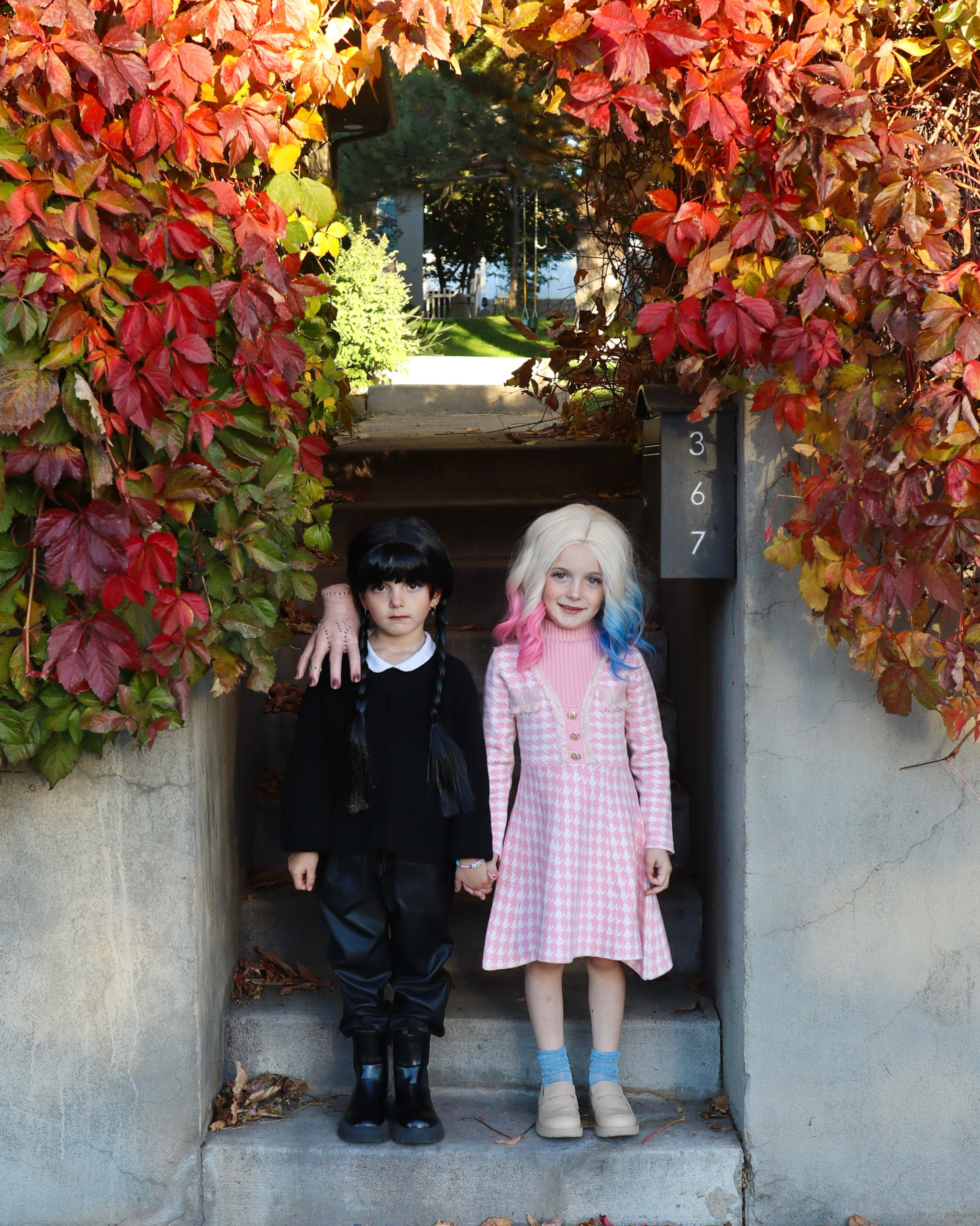 Wednesday Addams + Enid Sinclair Halloween! 🖤🕷️ 

#LTKHalloween #LTKkids #LTKSeasonal