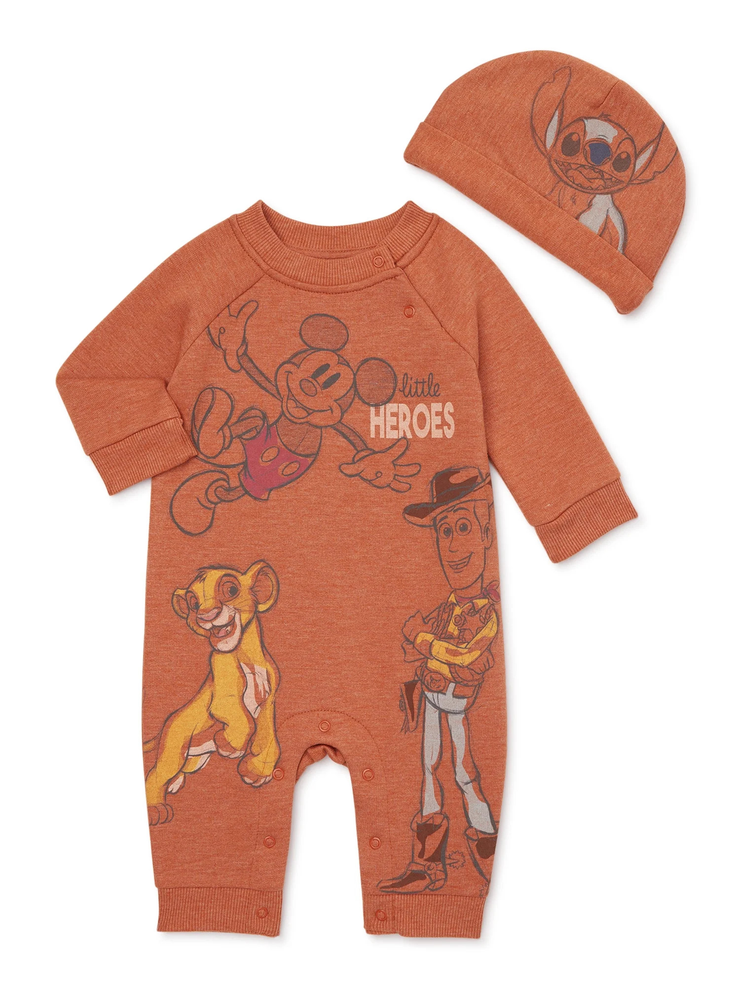 Disney 100 Baby Girls Romper and Hat, Sizes 0/3 Months-24 Months | Walmart (US)