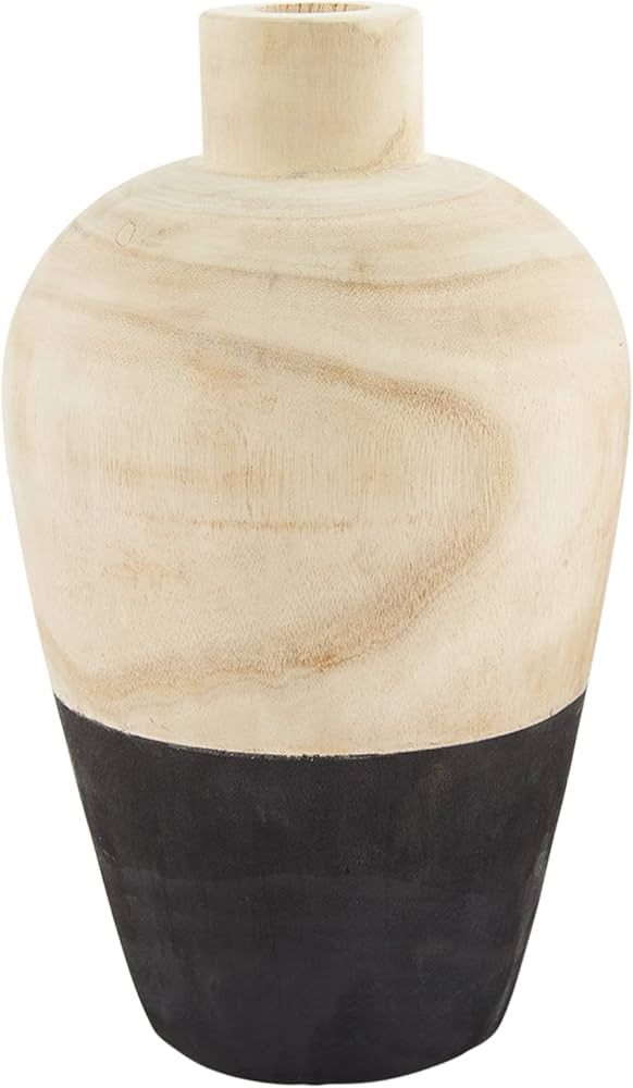 Mud Pie Black Paulownia Vase, Wide Vase, 13" | Amazon (US)