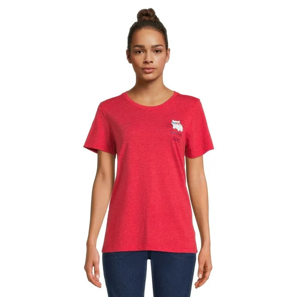 Women's Ameri Kitty Graphic Tee with Short Sleeves | Walmart (US)
