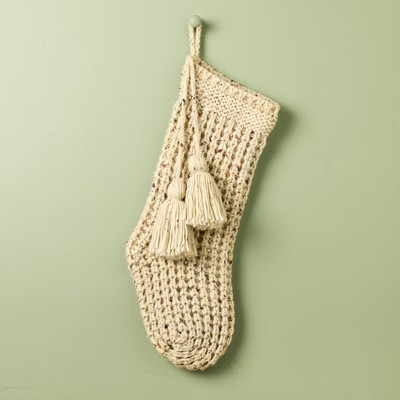 20" Confetti Fleck Waffle Knit Christmas Stocking - Hearth & Hand™ with Magnolia | Target