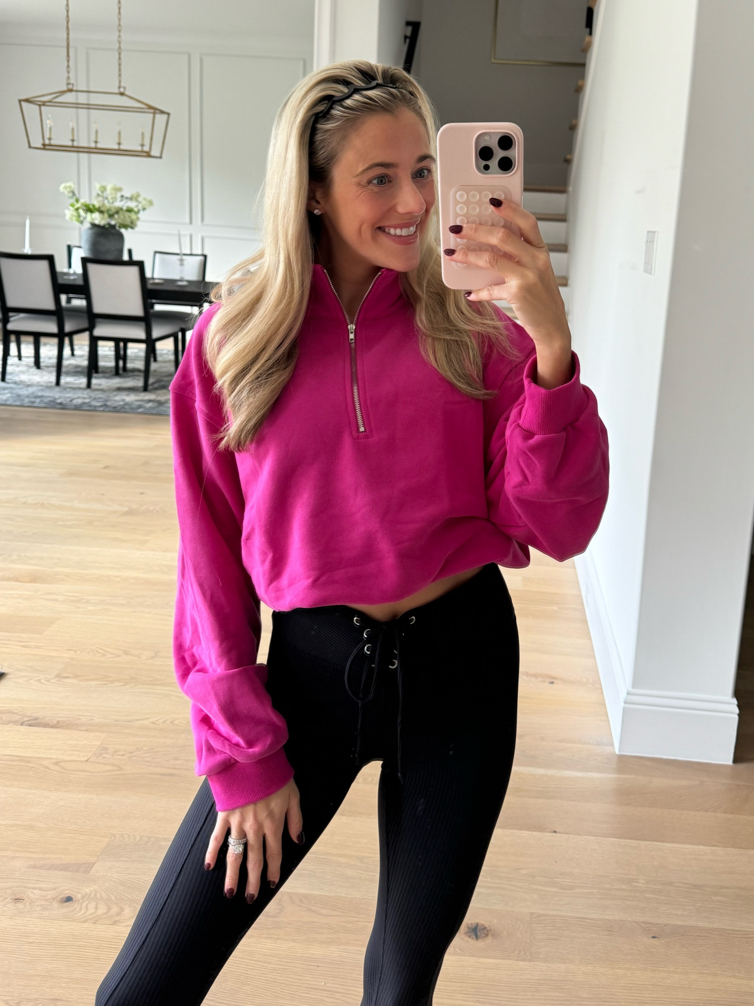 Sweater
Pink quarter zip
Amazon finds
Fall
Athletic 

#LTKSeasonal #LTKActive #LTKFitness