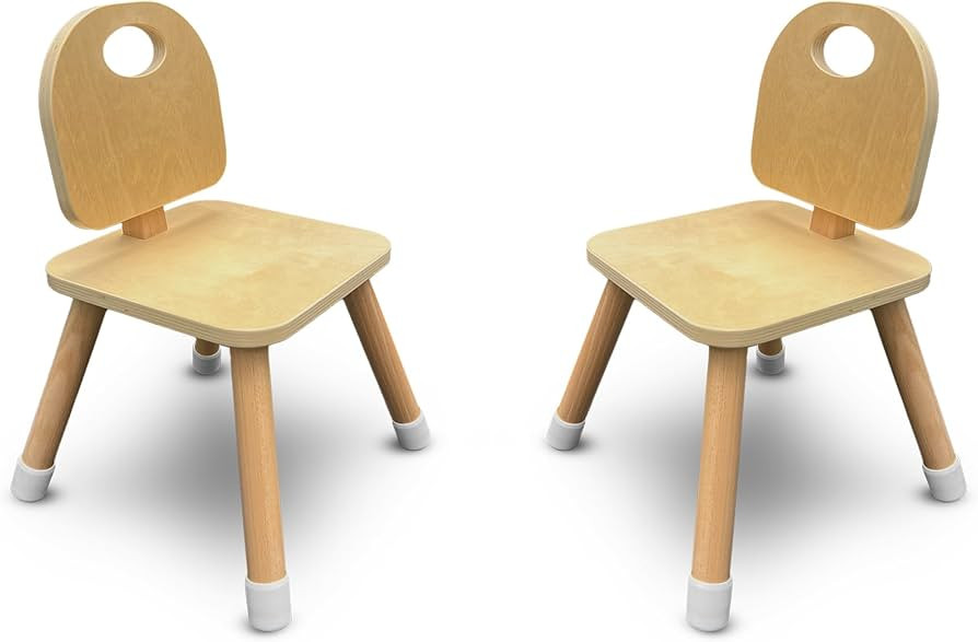 Set of 2 Wooden Kids Chairs for Home, Classroom, Preschool, Daycare, Playrooms (Ages 2+) | Amazon (US)