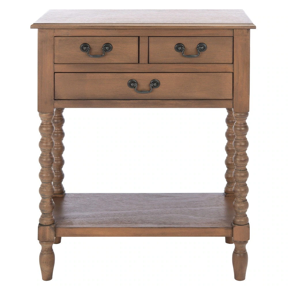 SAFAVIEH Athena 3-Drawer Console Table - 23.5" W x 13" L x 29.5" H - 23.5" W x 13" L x 29.5" H - ... | Bed Bath & Beyond
