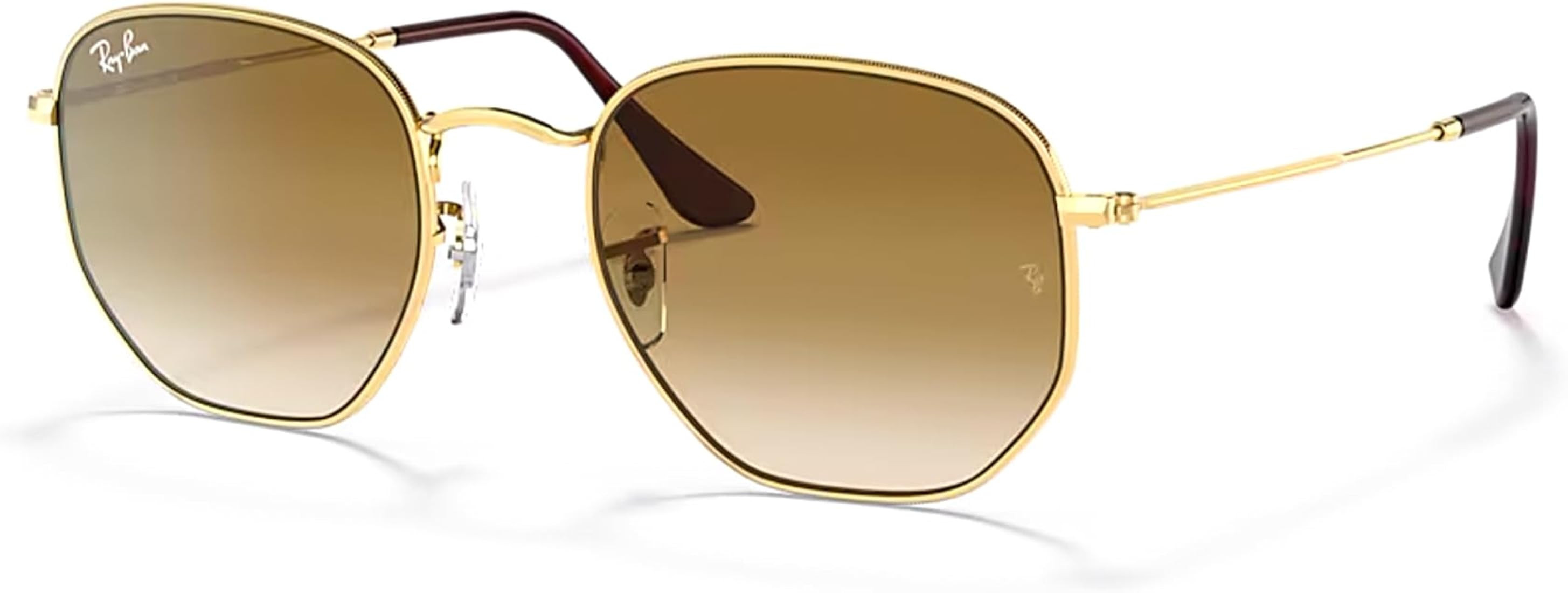 Ray-Ban RB3548 Hexagonal Sunglasses For Men For Women + Bundle with Designer iWear Kit | Amazon (US)