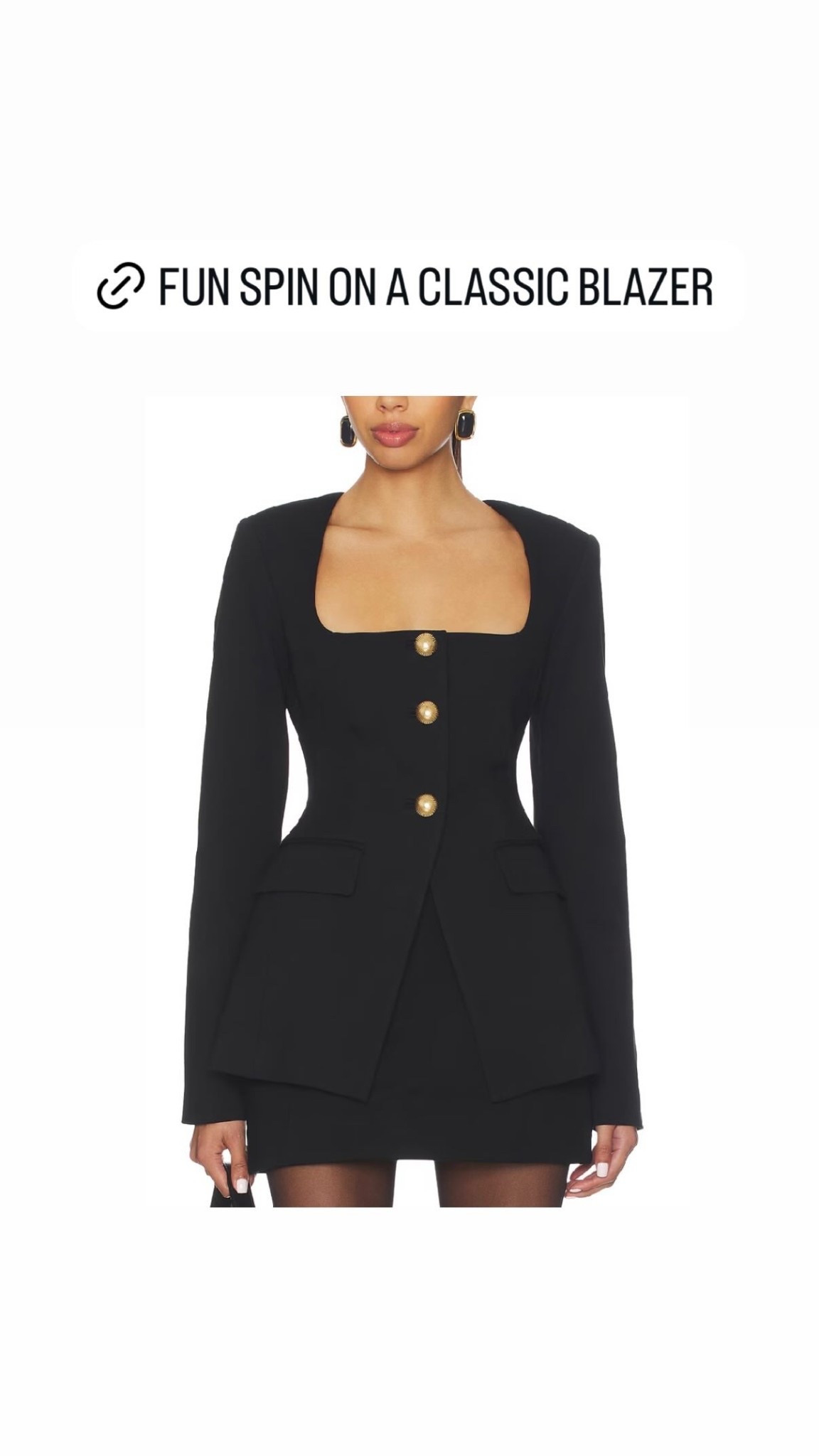Cute black blazer. 

#LTKWorkwear #LTKstorytime #LTKSeasonal
