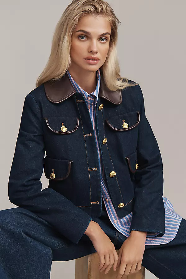 Avec Les Filles Denim Lady Jacket | Anthropologie (UK)