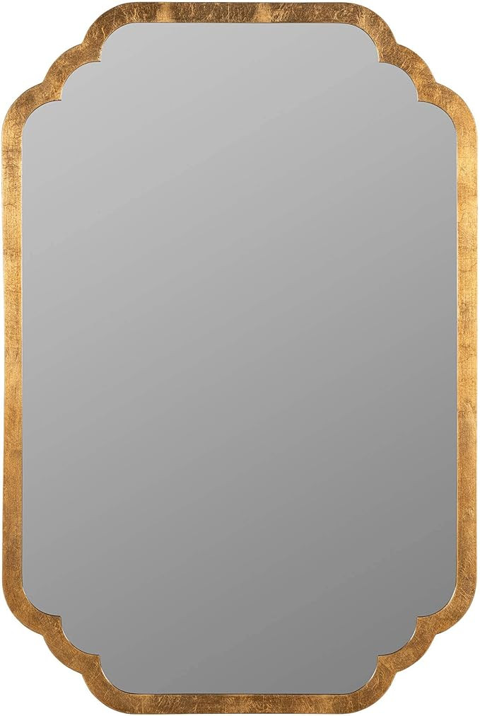 Carol Gold Leaf 23 3/4" x 35 3/4" Rectangular Wall Mirror | Amazon (US)