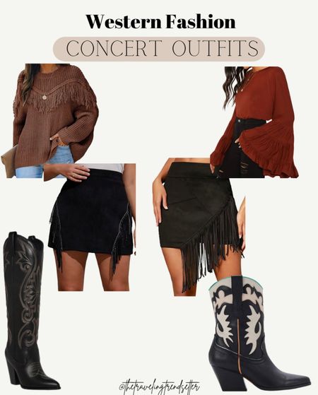 Concert outfit, country concert outfit, Nashville look, fringe skirt, tall boots, cowboy boots, cowgirl style, Valentine's Day, bedroom, jeans, home decor, living room, wedding guest, resort wear, travel, dress, business casual #outfitidea #countryoutfit #countrylook

#LTKunder100 #LTKstyletip #LTKshoecrush
