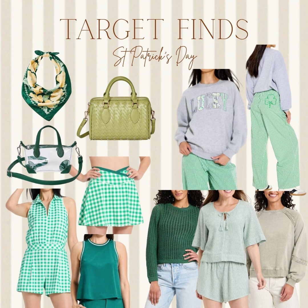 St. Patrick’s Day is almost here and Target is making it SO easy to get festive! 🍀
I rounded up my favorite green finds — from the cutest gingham romper to a Lucky sweatshirt, woven mini bag, clear crossbody and so much more. Everything is under $40 and available now!

#LTKmomlife #LTKSeasonal #LTKSpringSale