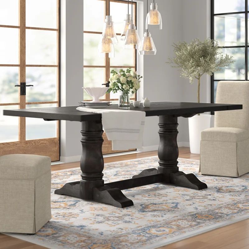 Birch Lane™ Loera Solid Wood Dining Table | Wayfair North America