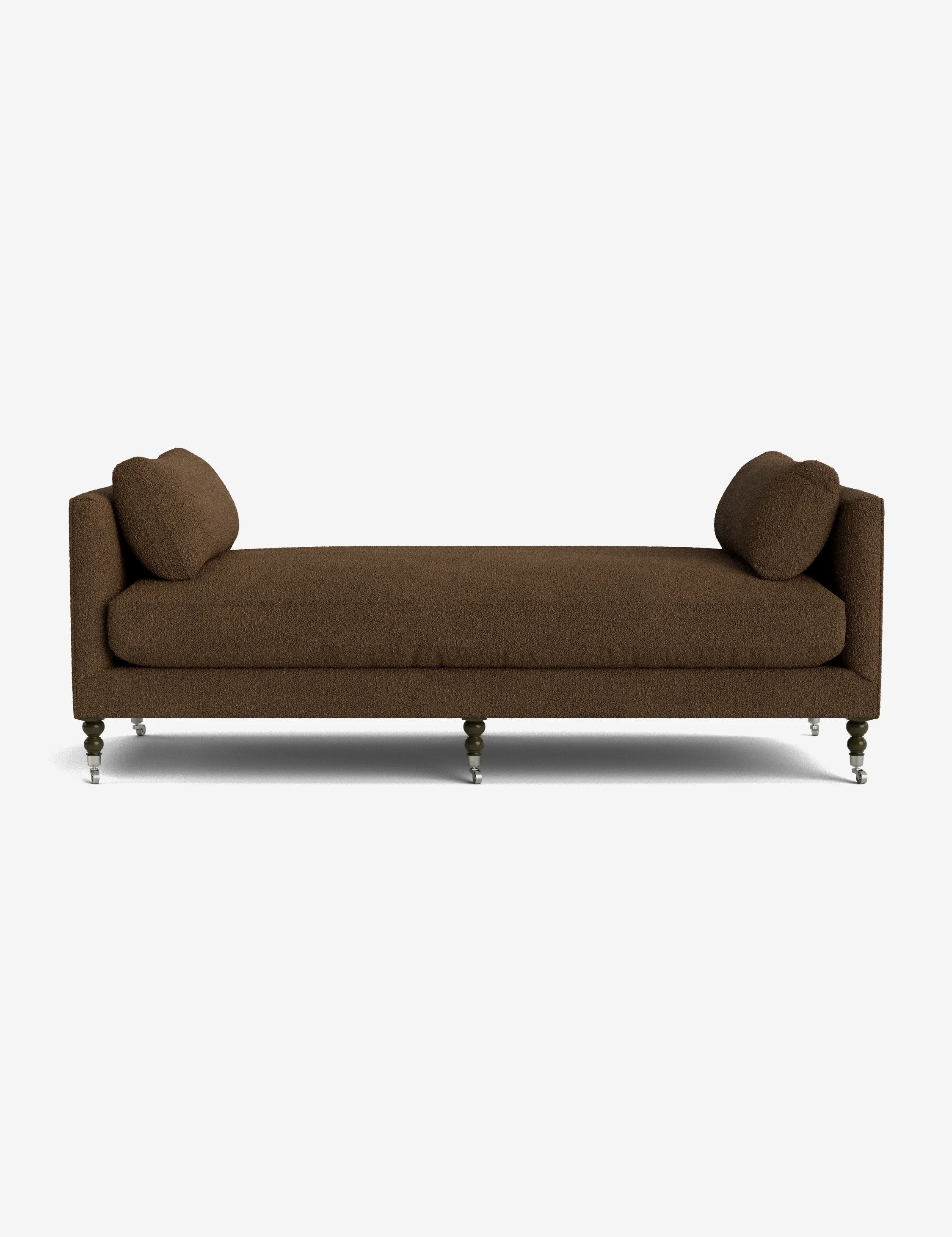 Fabienne Daybed, Brown Luxe Boucle | Lulu and Georgia 