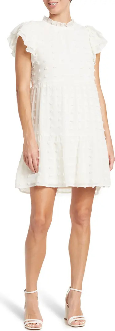 Love By Design Kelsey Chiffon Mini Swiss Dot Dress | Nordstromrack | Nordstrom Rack