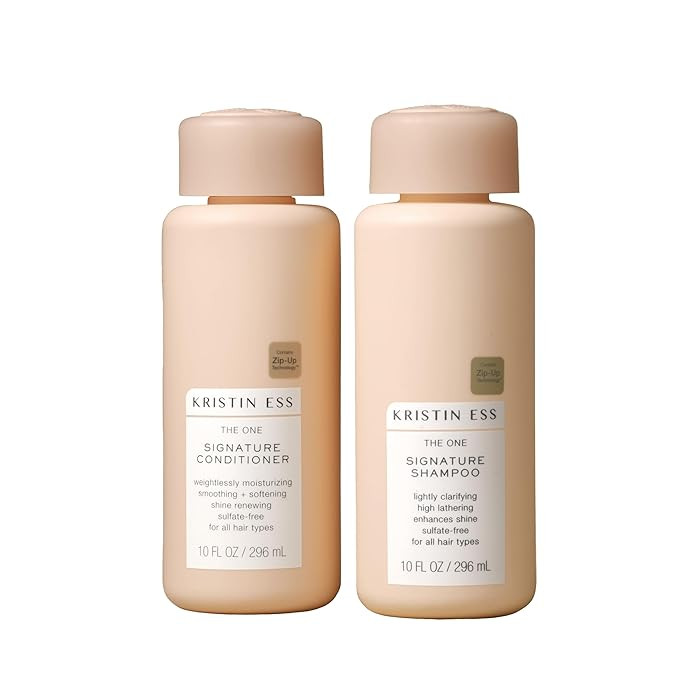 Kristin Ess Hair Signature Salon Sulfate Free Shampoo and Conditioner Set for Moisture, Frizz + S... | Amazon (US)