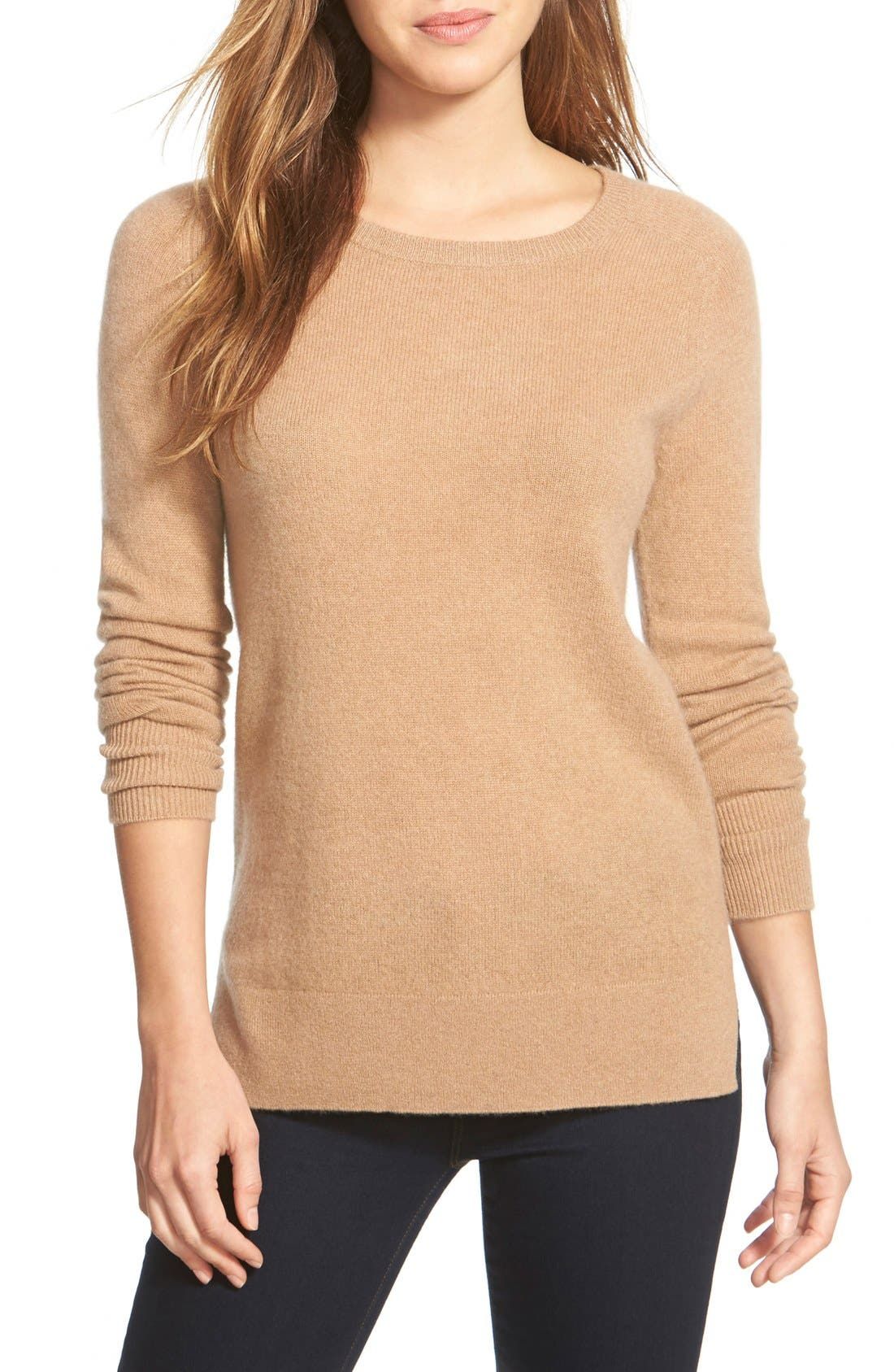 Crewneck Lightweight Cashmere Sweater (Regular & Petite) | Nordstrom