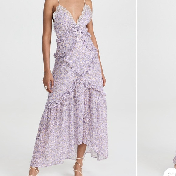 For Love & Lemons brand  Cayne Maxi Dress sz M like New | Poshmark