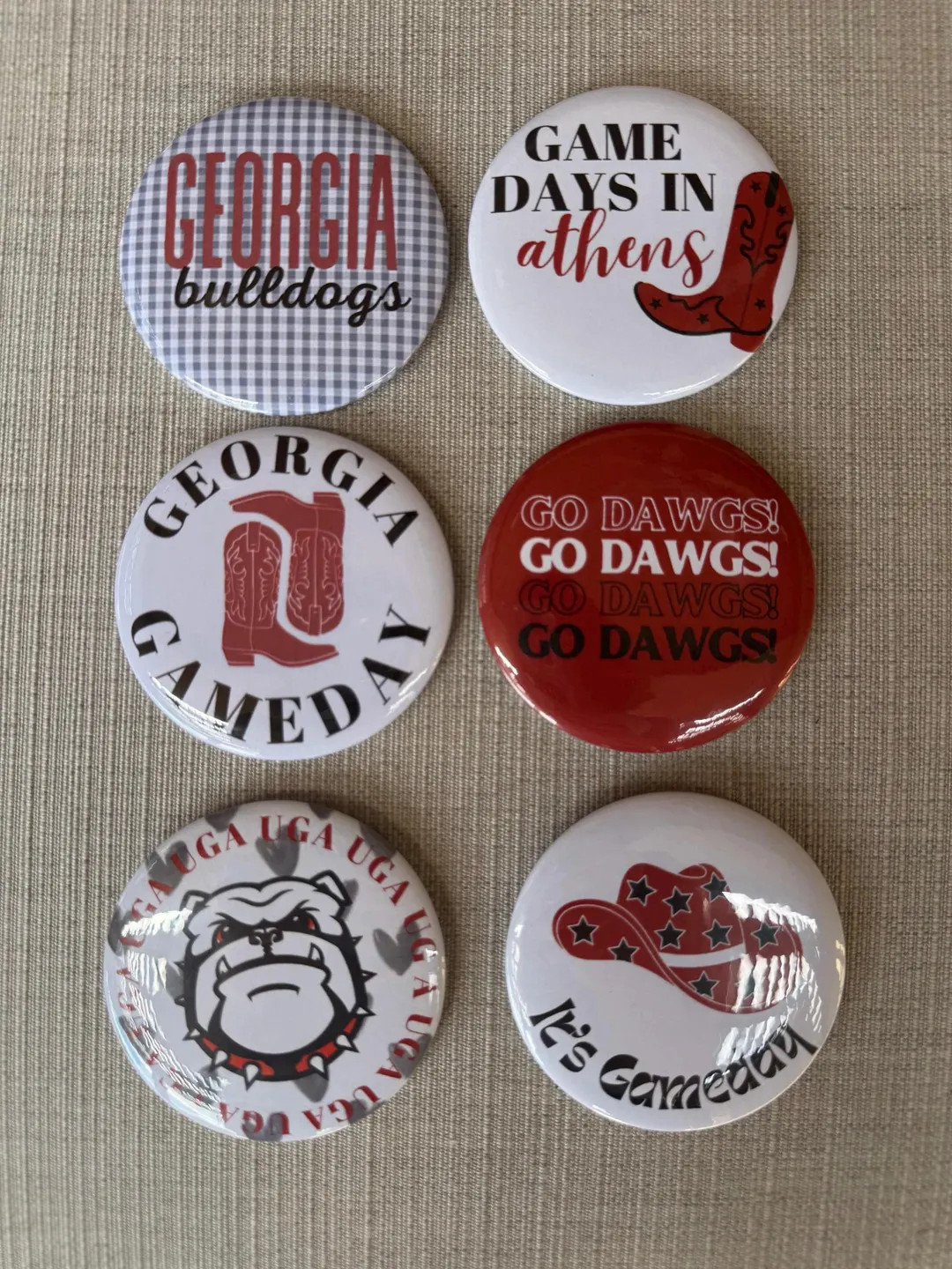 University of Georgia Gameday Buttons/pins - Etsy | Etsy (US)