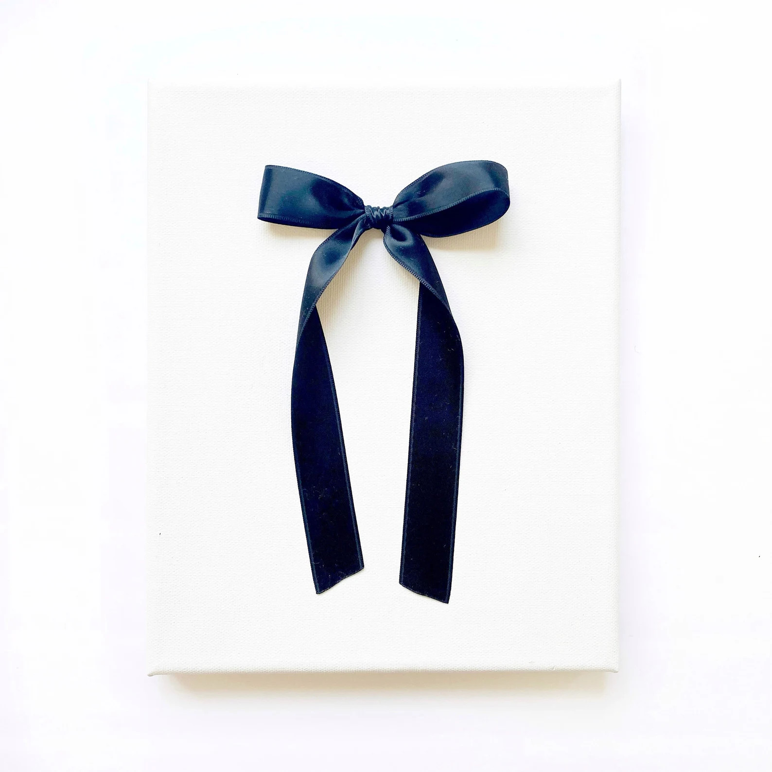 Satin Samantha Bow // Black - Etsy | Etsy (US)