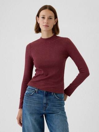Essential Rib Mockneck T-Shirt | Gap (US)