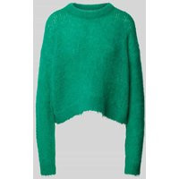 American Vintage Strickpullover mit gerippten Abschlüssen Modell 'BYMI' in Gruen, Größe M | Peek & Cloppenburg* Düsseldorf DE