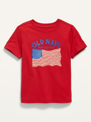 Unisex 2022 "United States of All" Flag Graphic T-Shirt for Toddler | Old Navy (US)