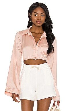 Lovers + Friends Angela Top in Blush Pink from Revolve.com | Revolve Clothing (Global)