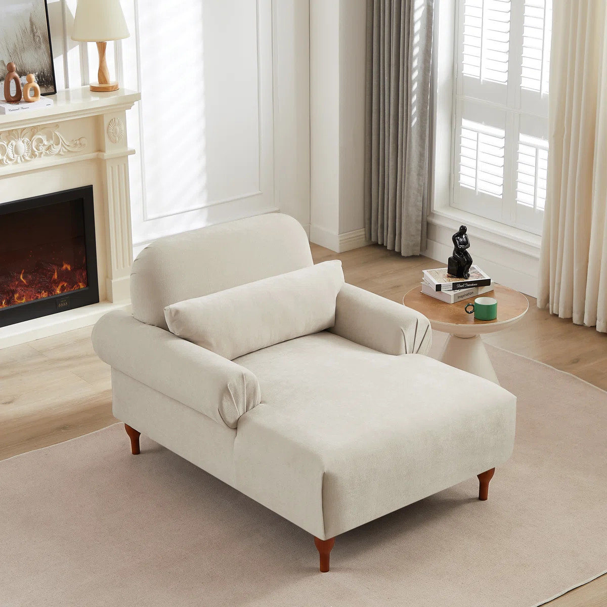 Friedwin Upholstered Chaise Lounge with Adjustable Backrest | Wayfair North America