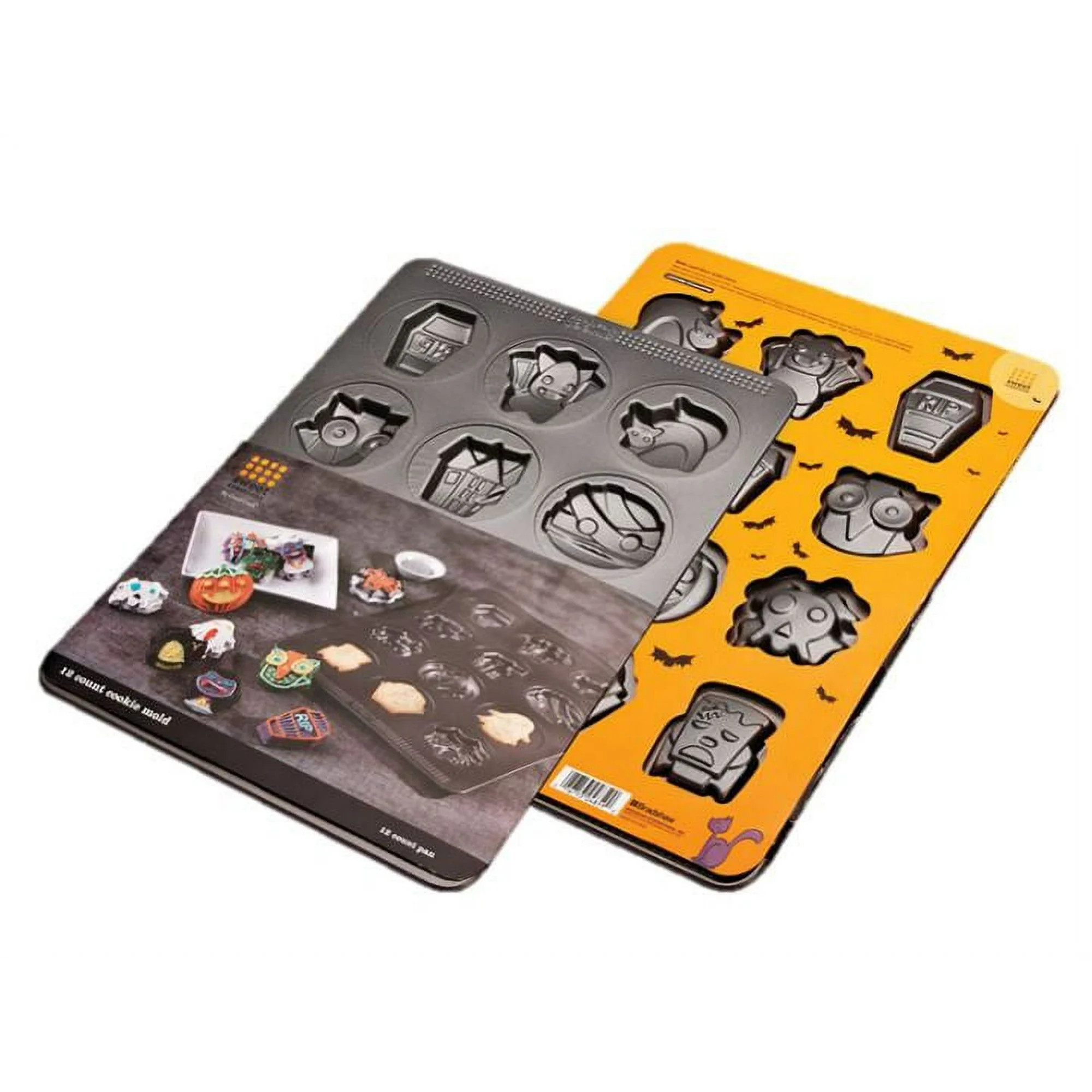 Goodcook Sweet Creations Halloween 12-Cavity Non-Stick Cookie Pan, 1pk, Dark Grey - Walmart.com | Walmart (US)
