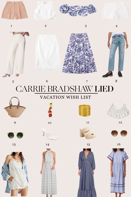 This weeks wish list is all the spring vacation things that I have my eye on. Lots of dresses, timeless spring/summer bags and lace up sandals that are 😍. Full list of items on CarrieBradshawLied.com!

#LTKFind #LTKstyletip