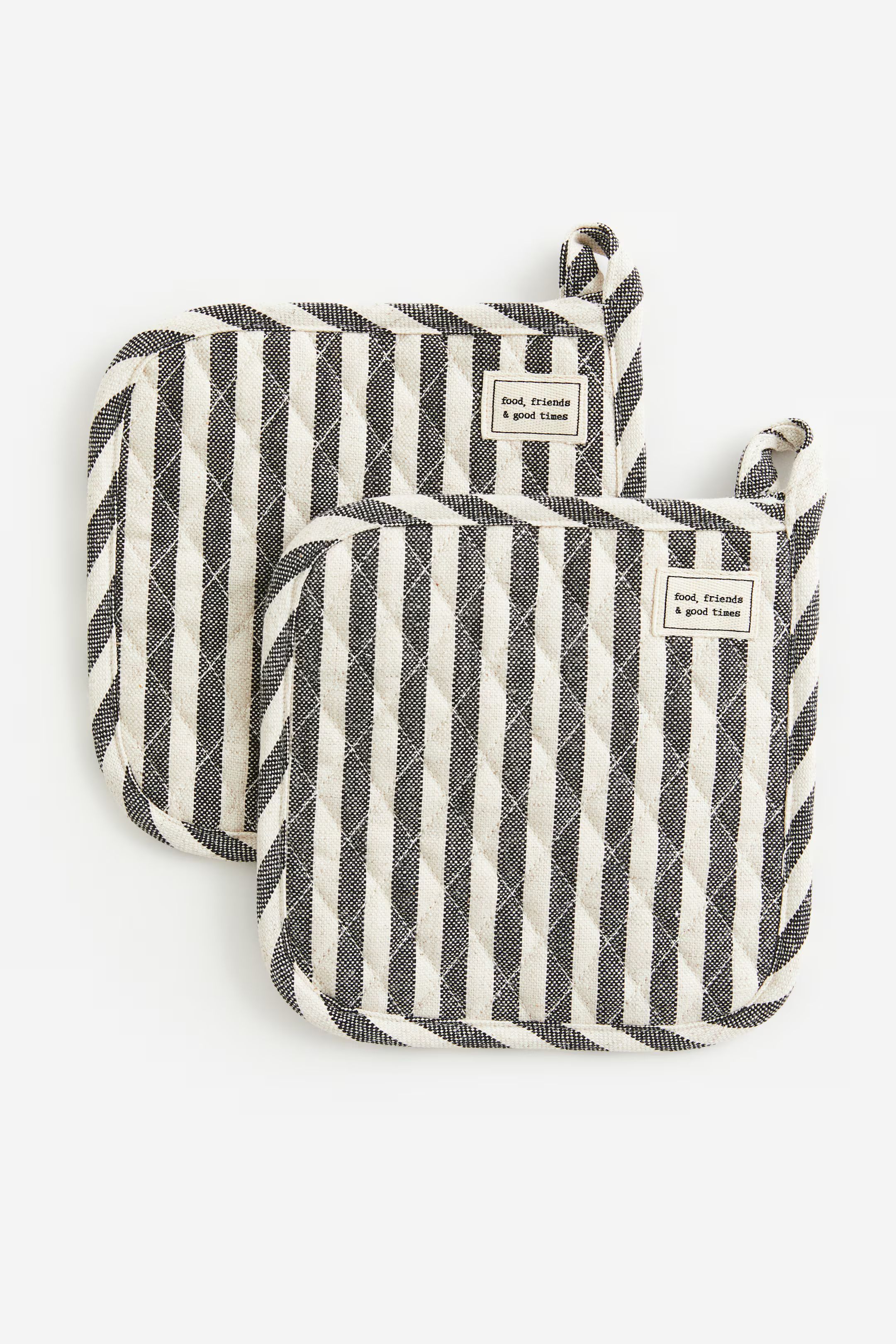 2-pack Striped Pot Holders | H&M (US + CA)