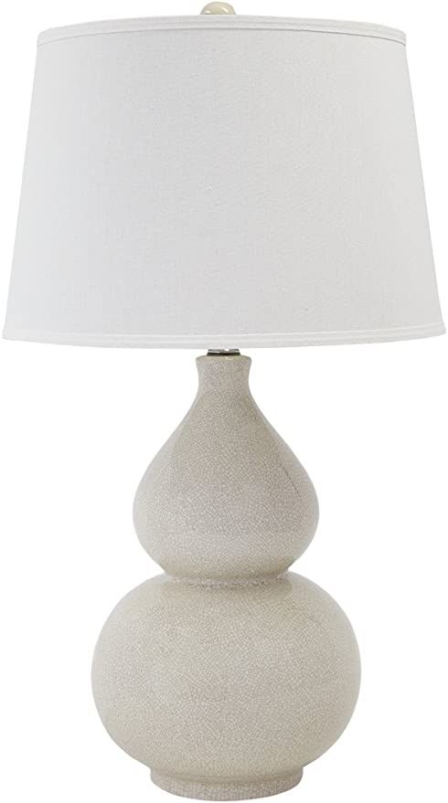 Signature Design by Ashley Saffi Ceramic Table Lamp with Double Gourd Base, 31", Cream | Amazon (US)