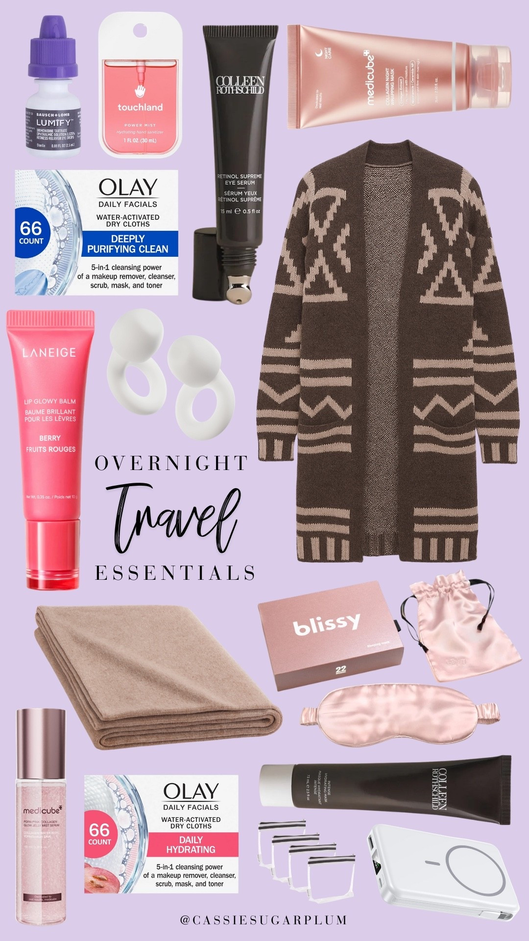 My overnight essentials for travel! ✈️

#LTKBeauty #LTKOver40 #LTKTravel