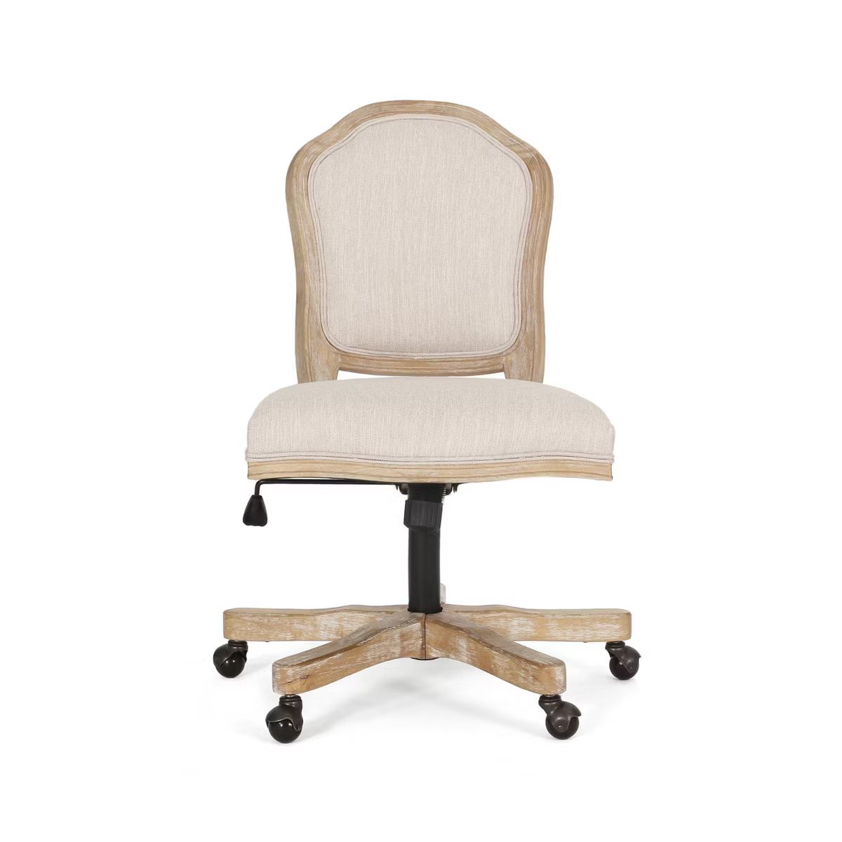 Scilley French Country Upholstered Swivel Office Chair - Christopher Knight Home | Target