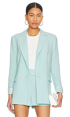 Alice + Olivia Justine Roll Cuff Blazer in Julep from Revolve.com | Revolve Clothing (Global)