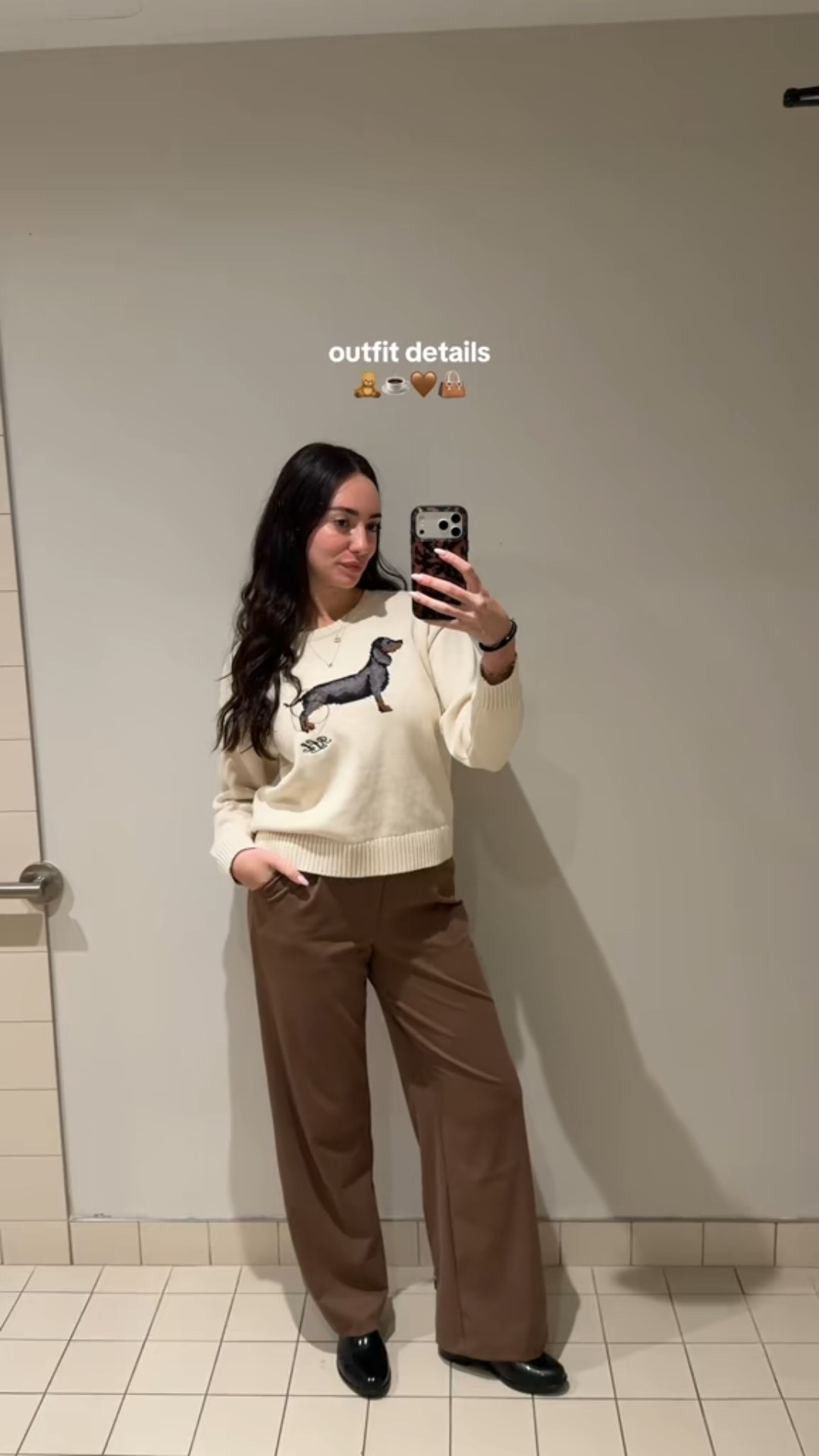 Outfit details 🧸👜🤎 cozy in the office today! 

#LTKSaleAlert #LTKootd #LTKWorkwear