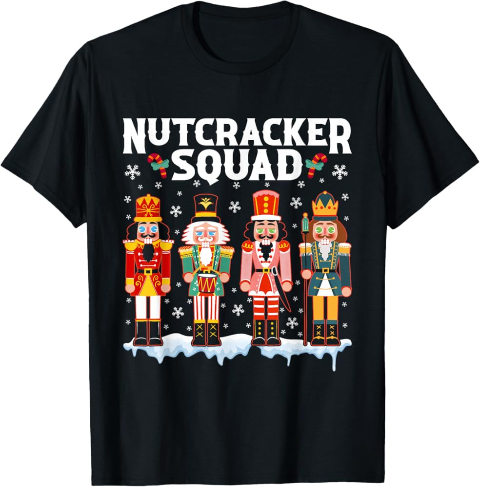 Nutcracker Squad Holiday Christmas Pajama T-Shirt | Amazon (US)