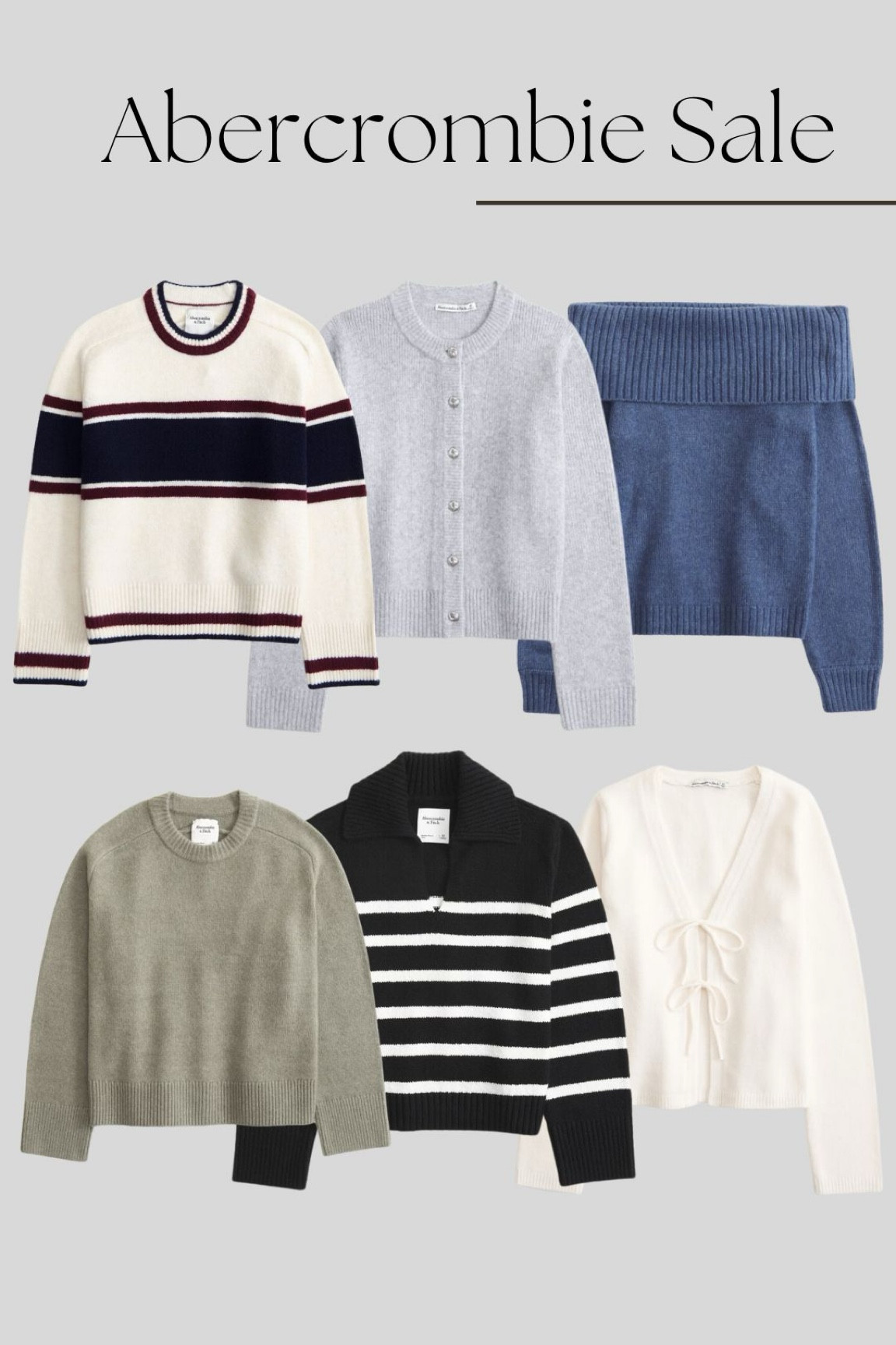 Abercrombie sweaters! On sale for fall! 

#LTKStyleTip #LTKFindsUnder100 #LTKFindsUnder50